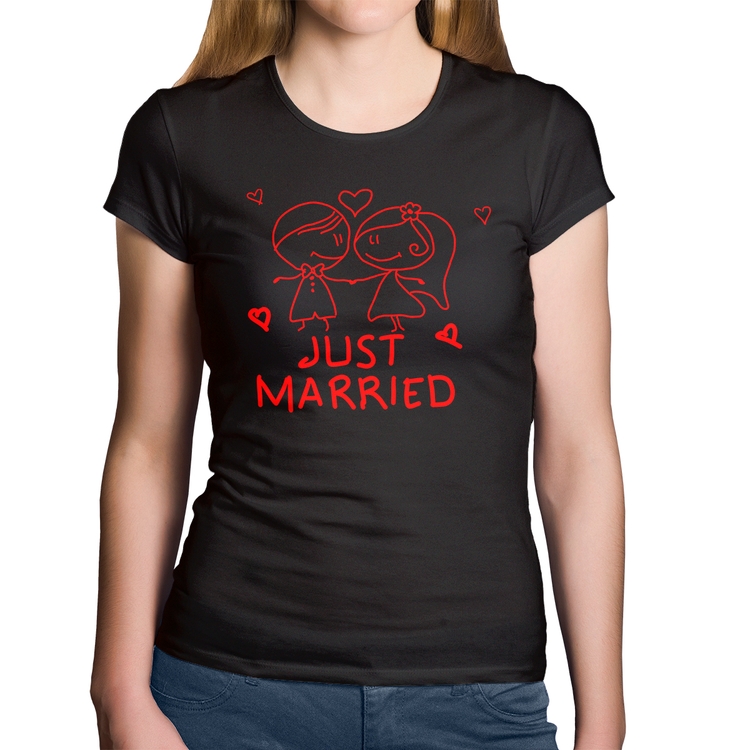 Baby Look Algodão Just Married