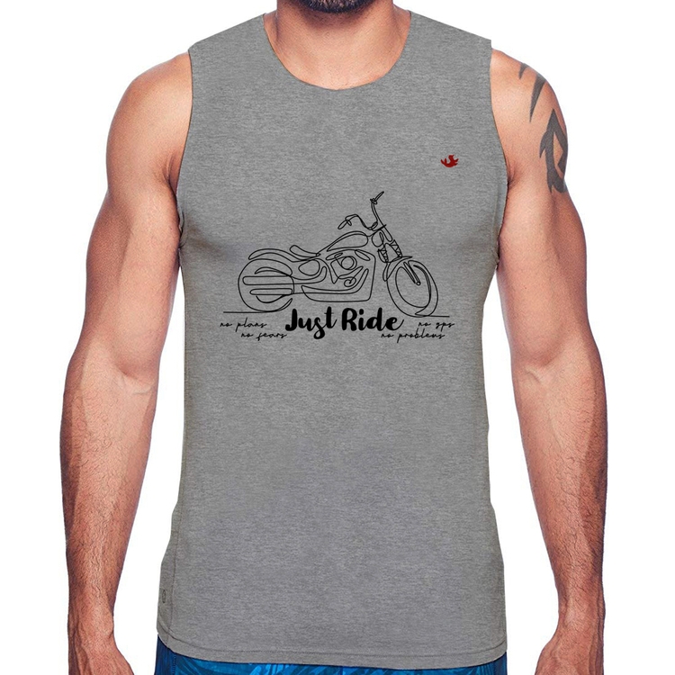 Regata Just Ride - Cinza