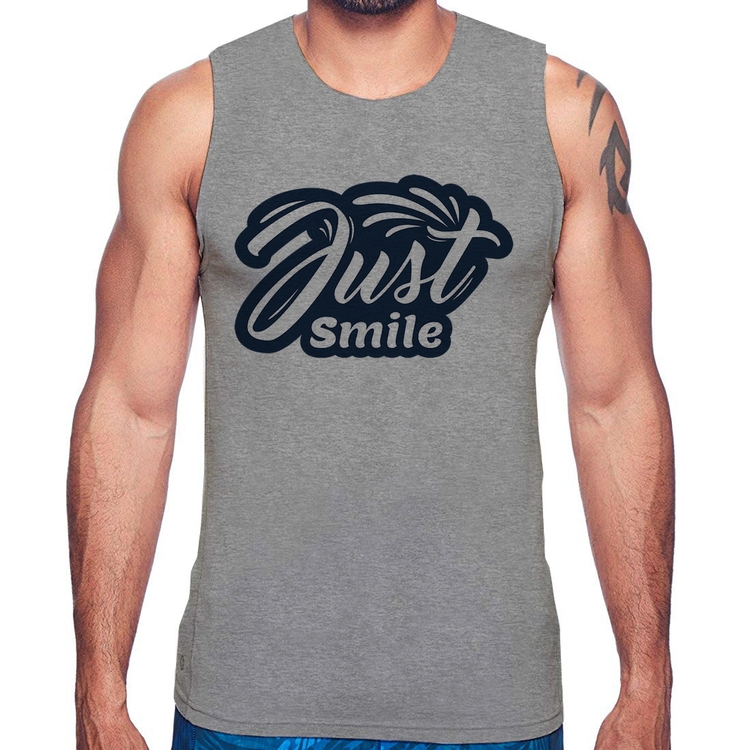 Regata Just Smile - Cinza