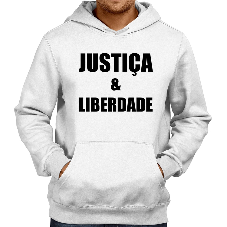 Moletom Justiça & Liberdade - Branco