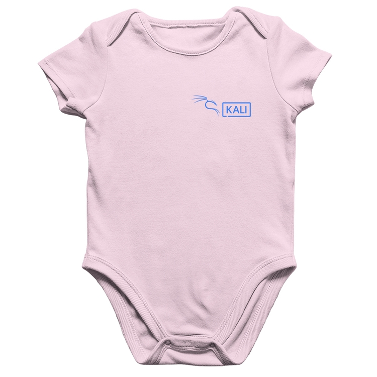 Body Bebê Algodão Kali Linux - Rosa Bebê
