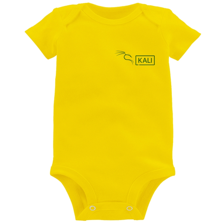Body Bebê Kali Linux - Amarelo