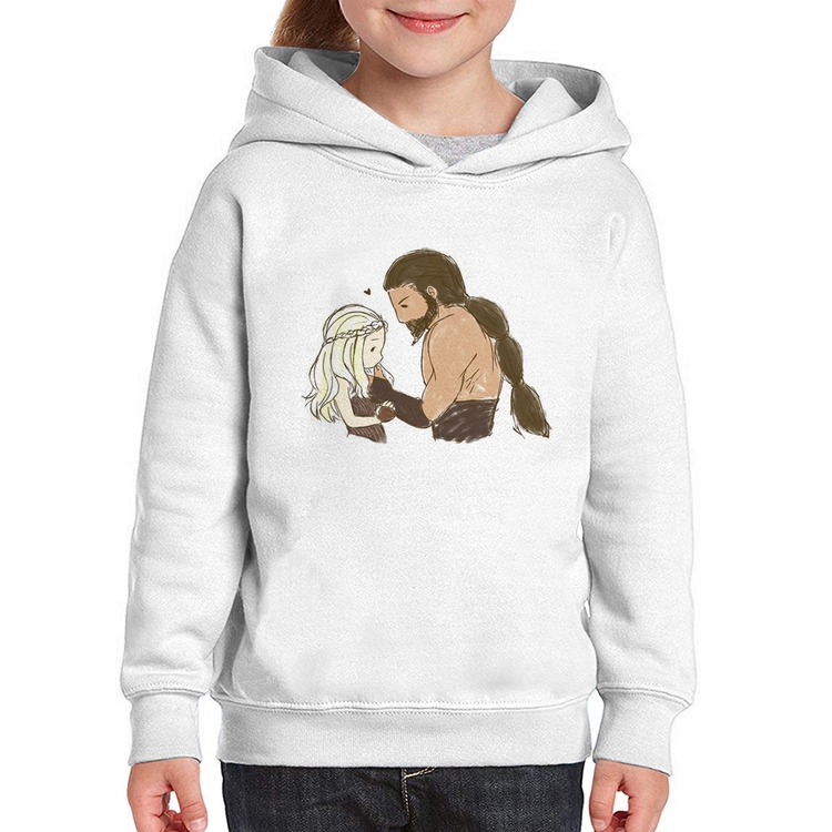 Moletom Infantil Khal Drogo e Daenerys Targaryen
