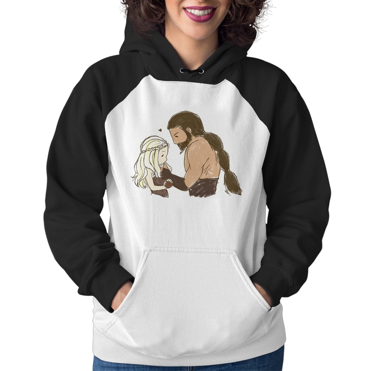 Moletom Feminino Khal Drogo e Daenerys Targaryen
