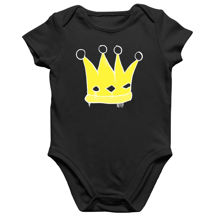 Body Bebê Algodão King and Queen Crown