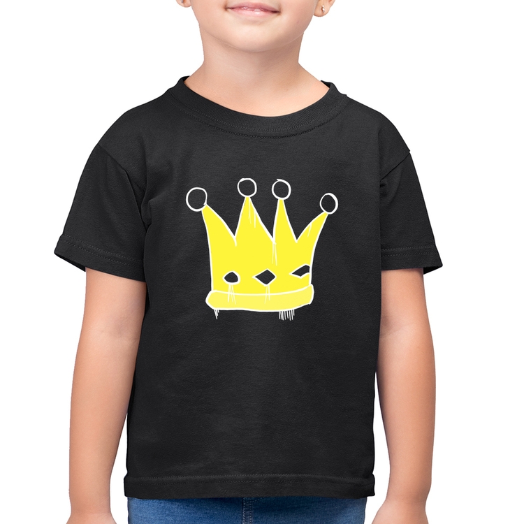 Camiseta Algodão Infantil King and Queen Crown