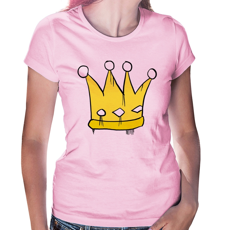 Baby Look King and Queen Crown - Rosa Bebê