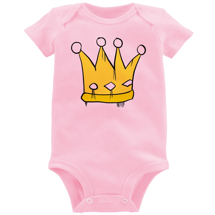 Body Bebê King and Queen Crown - Rosa Bebê