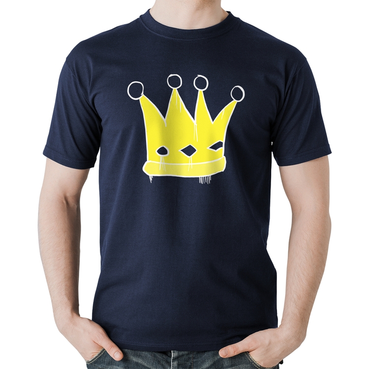 Camiseta Algodão King and Queen Crown - Marinho