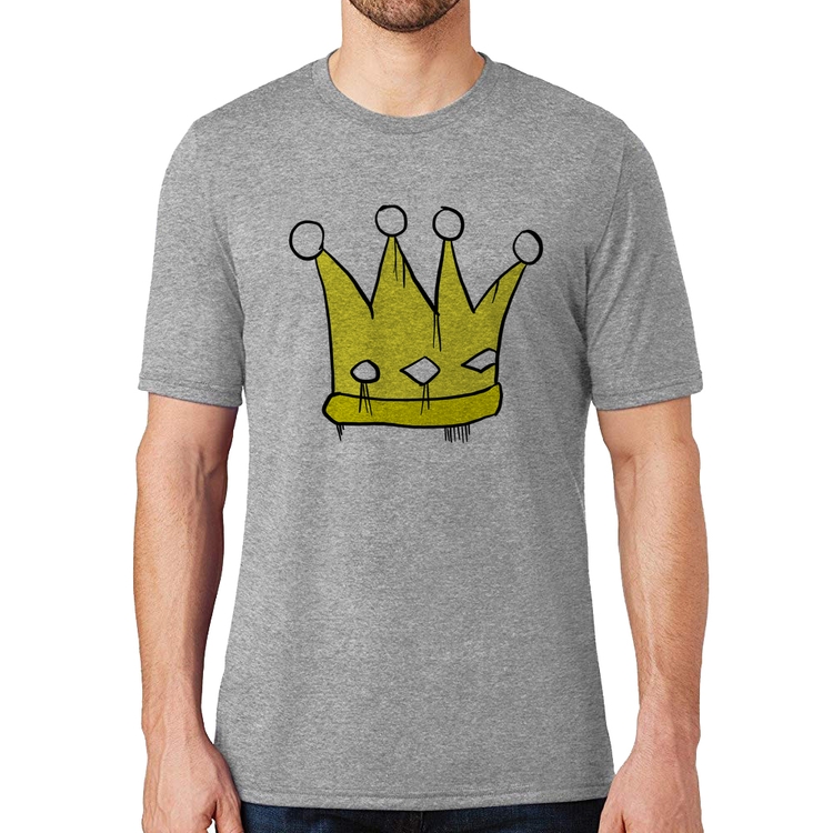 Camiseta King and Queen Crown - Cinza