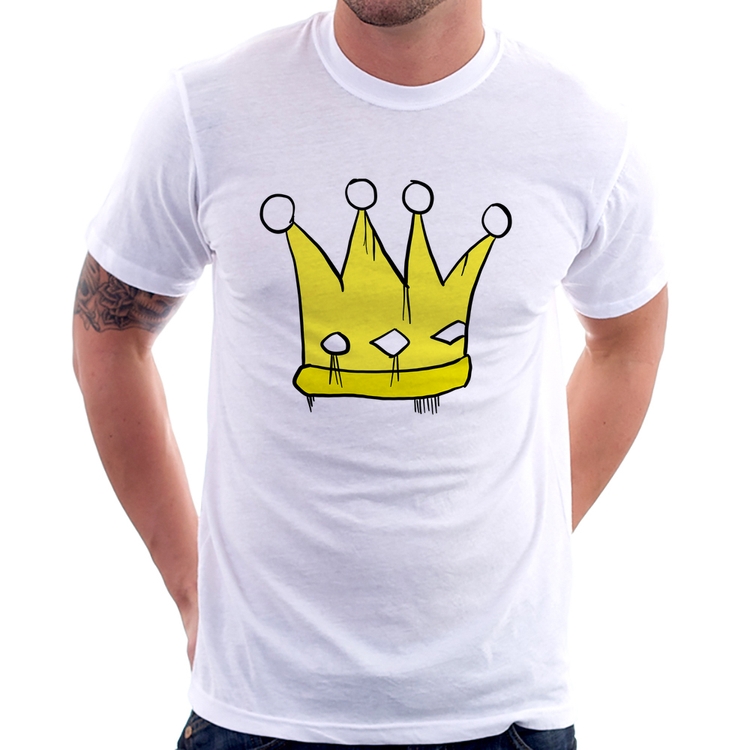 Camiseta De Casal King Queen Coroa Rei Rainha