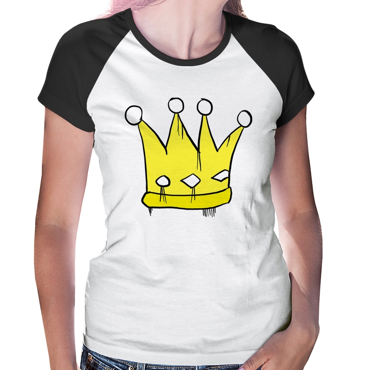Baby Look Raglan King and Queen Crown