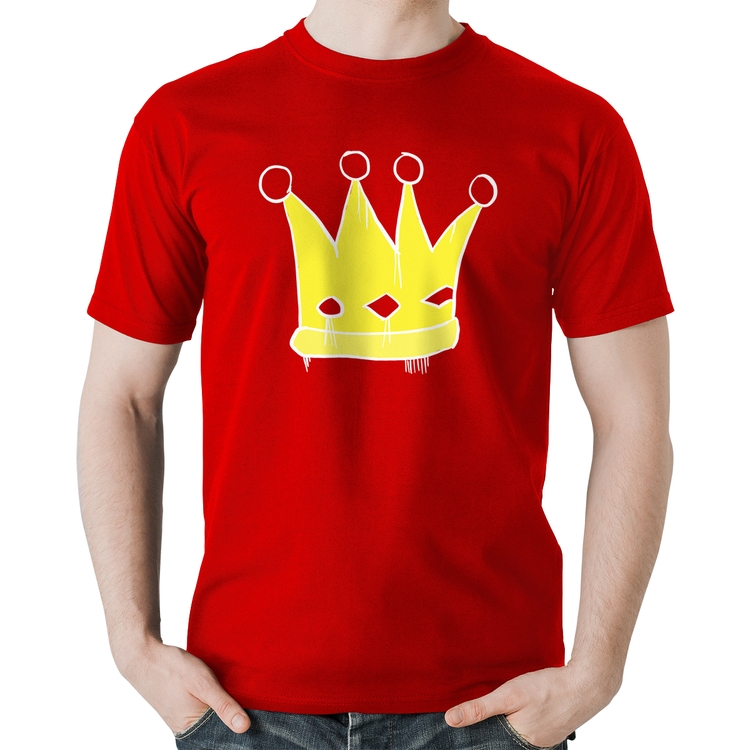 Camiseta Algodão King and Queen Crown - Vermelha