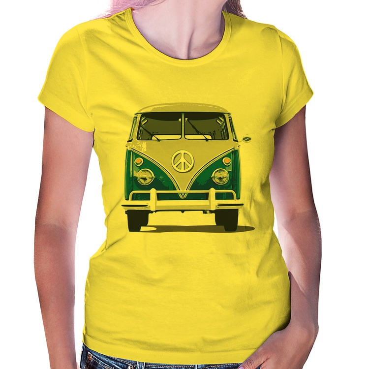 Baby Look Kombi Vintage - Amarela