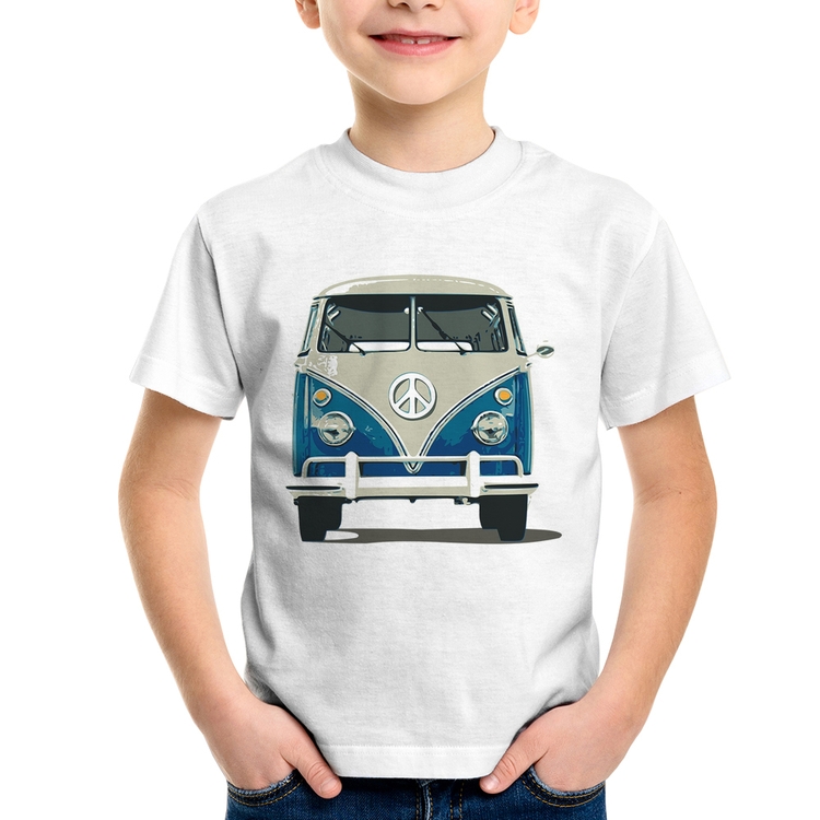Camiseta Infantil Kombi Vintage