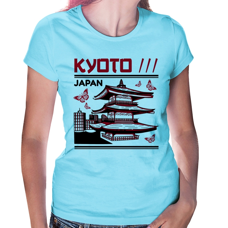 Baby Look Kyoto Japan - Azul Bebê