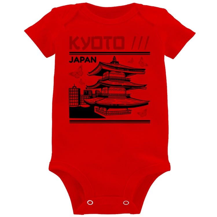 Body Bebê Kyoto Japan - Vermelho