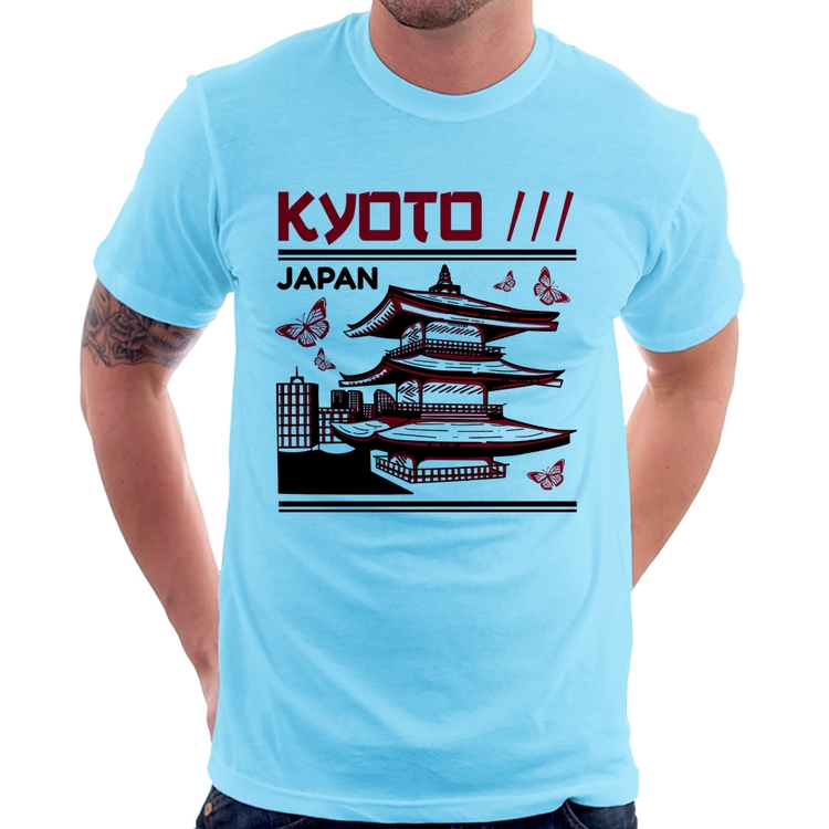 Camiseta Kyoto Japan - Azul Bebê
