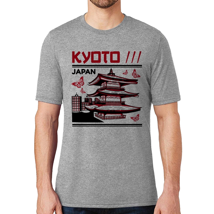 Camiseta Kyoto Japan - Cinza