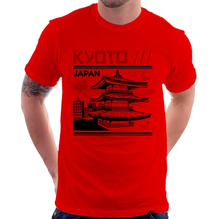 Camiseta Kyoto Japan - Vermelha