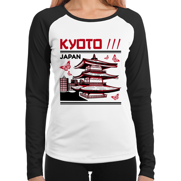 Baby Look Raglan Kyoto Japan Manga Longa
