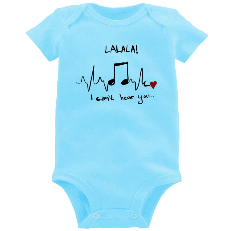 Body Bebê La La Lá - Azul Bebê