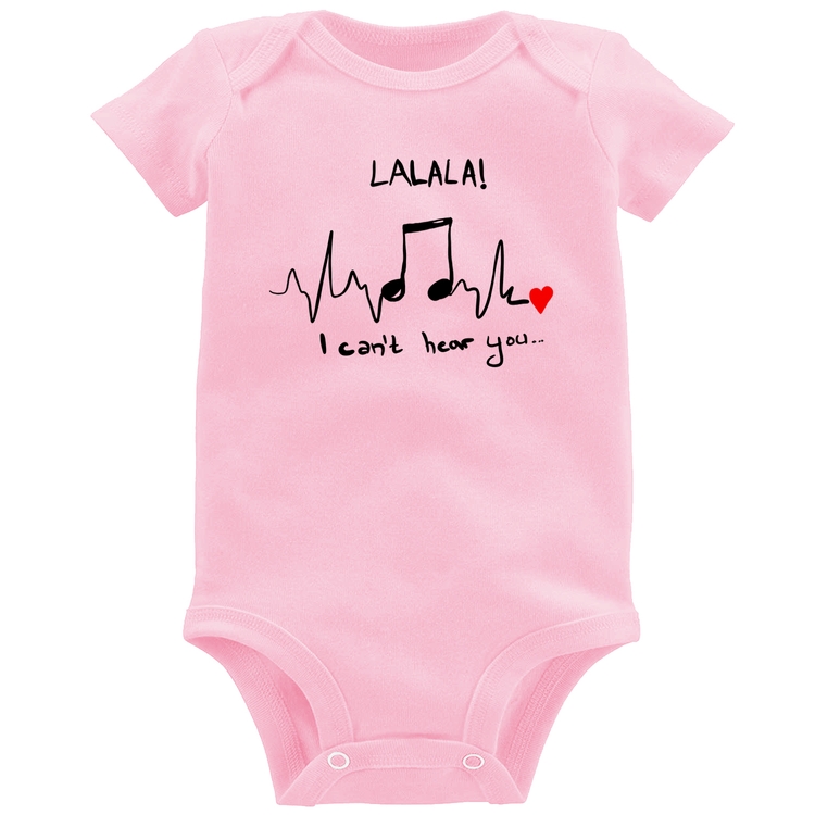 Body Bebê La La Lá - Rosa Bebê