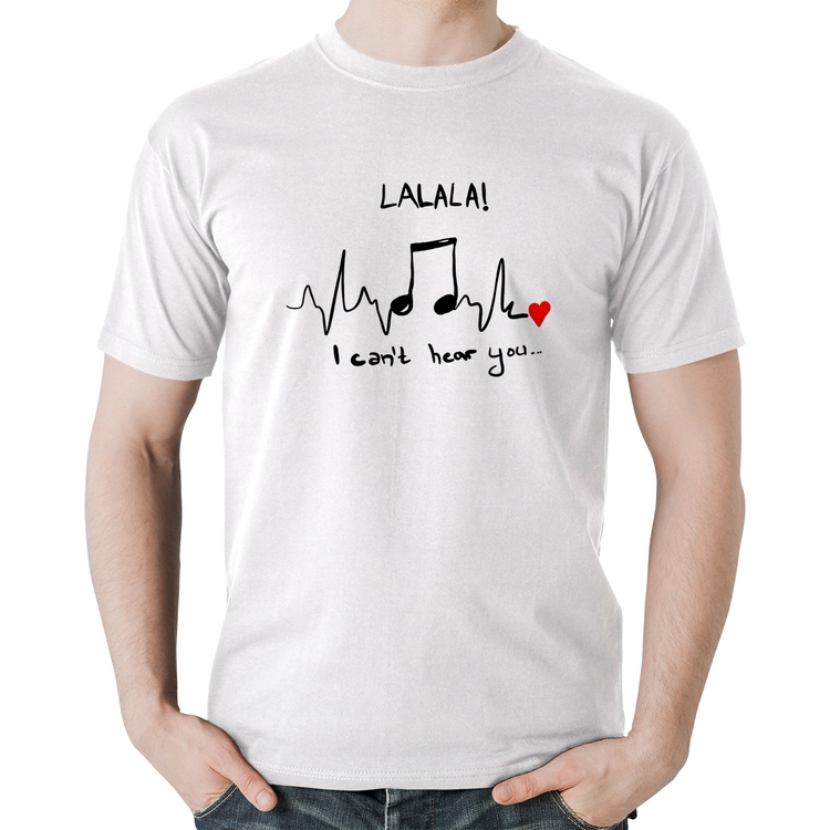 Camiseta Algodão La La Lá - Branca