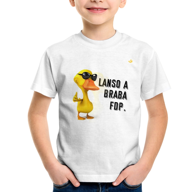 Camiseta Infantil Lanso a braba fdp
