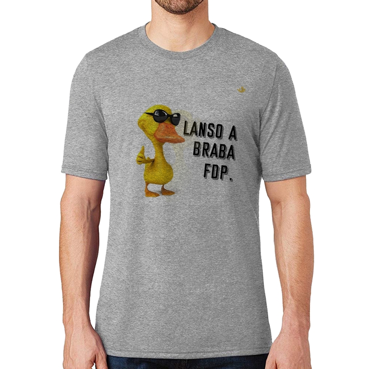 Camiseta Lanso a braba fdp - Cinza