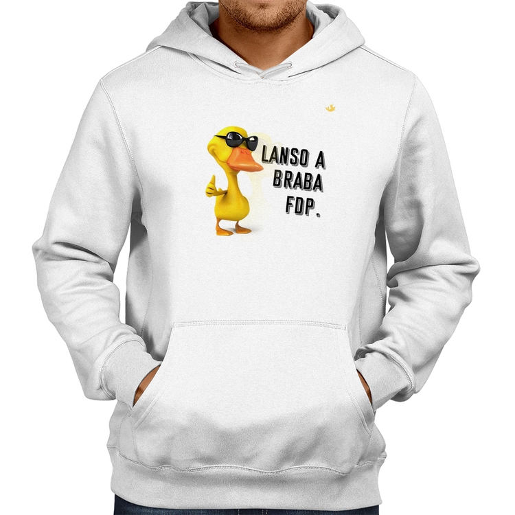 Moletom Lanso a braba fdp - Branco