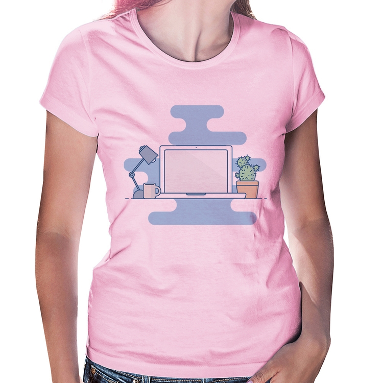 Baby Look Laptop - Rosa Bebê