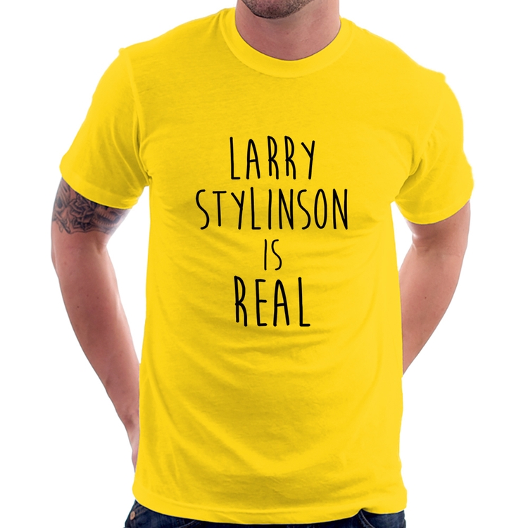 Camiseta Larry Stylinson is real - Amarela