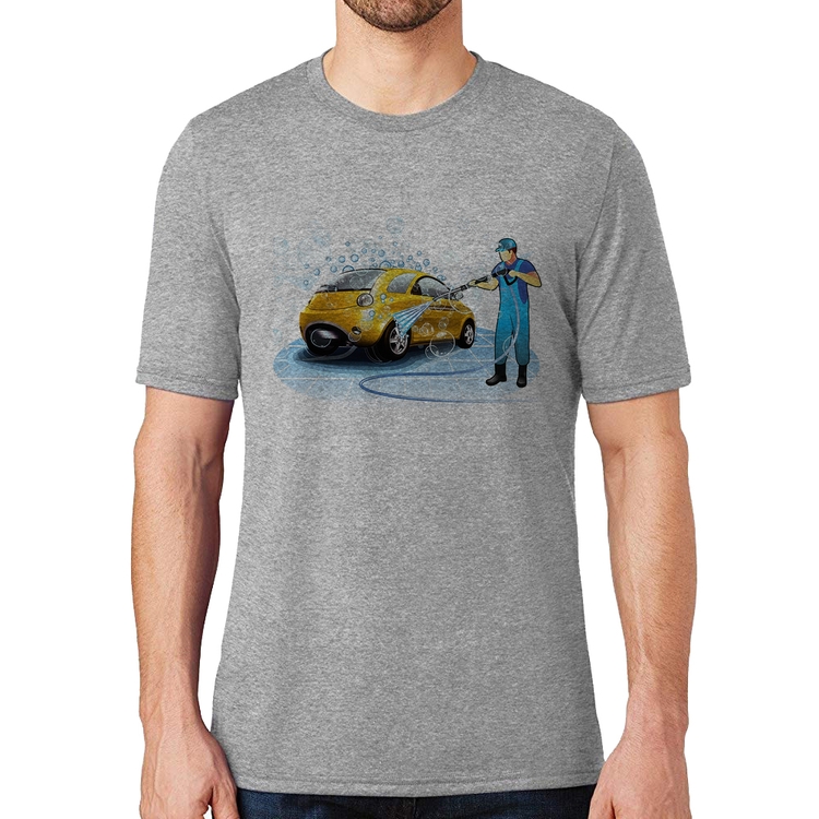 Camiseta Lava Jato - Cinza