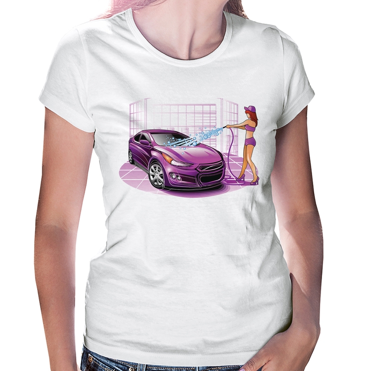Baby Look Lava Jato Carro Roxo