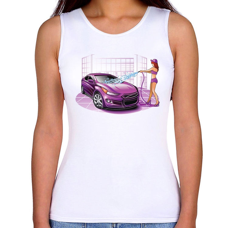 Regata Feminina Lava Jato Carro Roxo