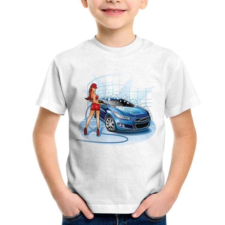 Camiseta Infantil Lava Jato Garota
