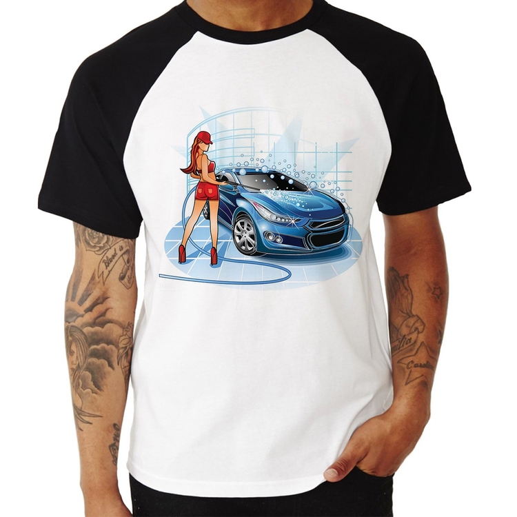 Camiseta Raglan Lava Jato Garota