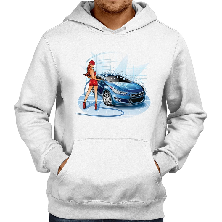 Moletom Lava Jato Garota - Branco