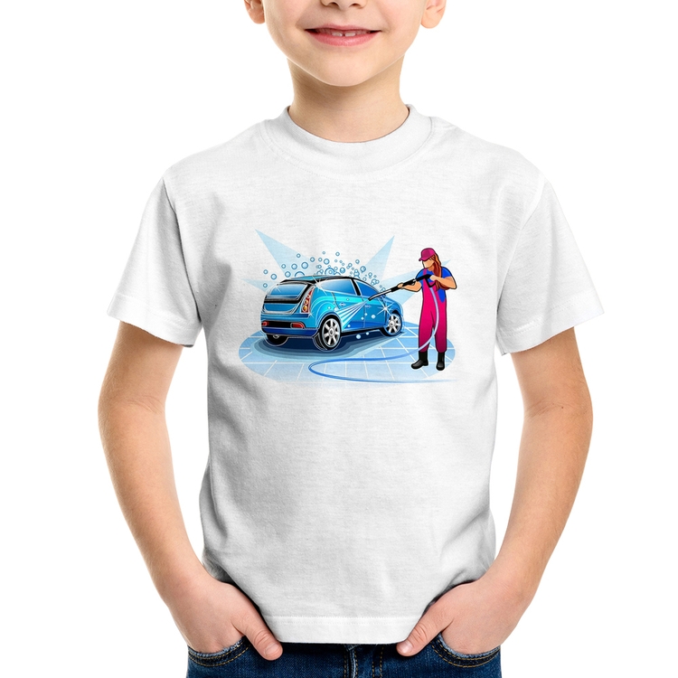 Camiseta Infantil Lava Jato Mulher