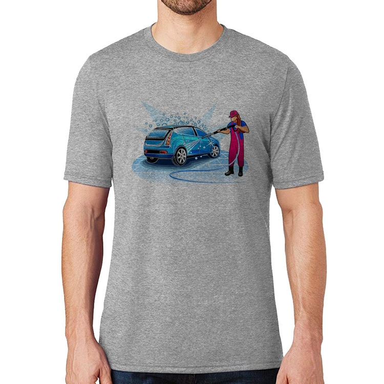 Camiseta Lava Jato Mulher - Cinza