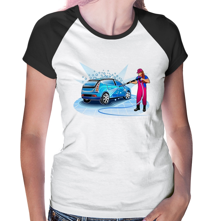 Baby Look Raglan Lava Jato Mulher