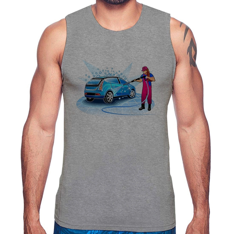 Regata Lava Jato Mulher - Cinza