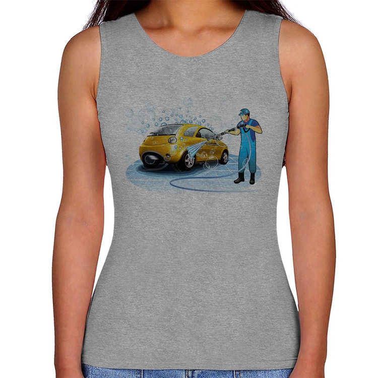 Regata Feminina Lava Jato - Cinza