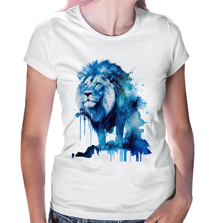 Baby Look Leão Azul
