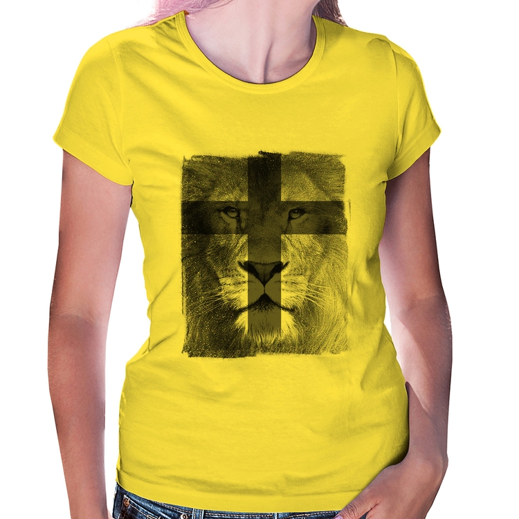 Baby Look Leão de Judá - Amarela