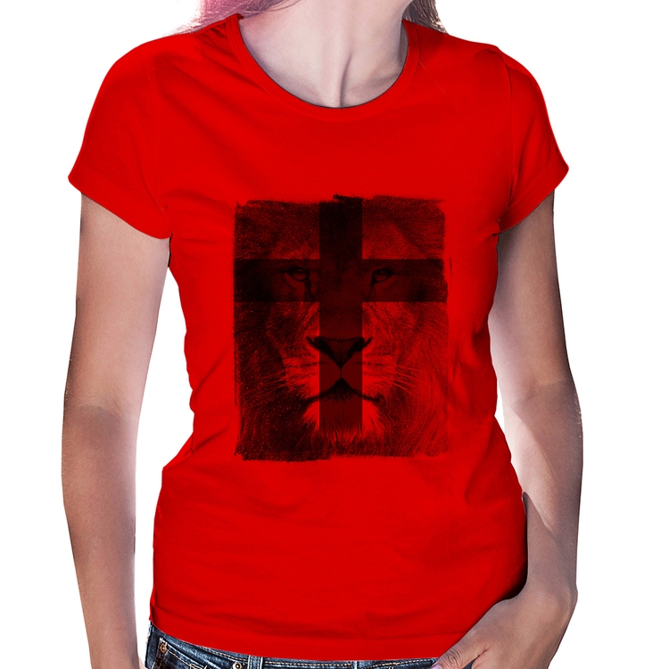 Baby Look Leão de Judá - Vermelha