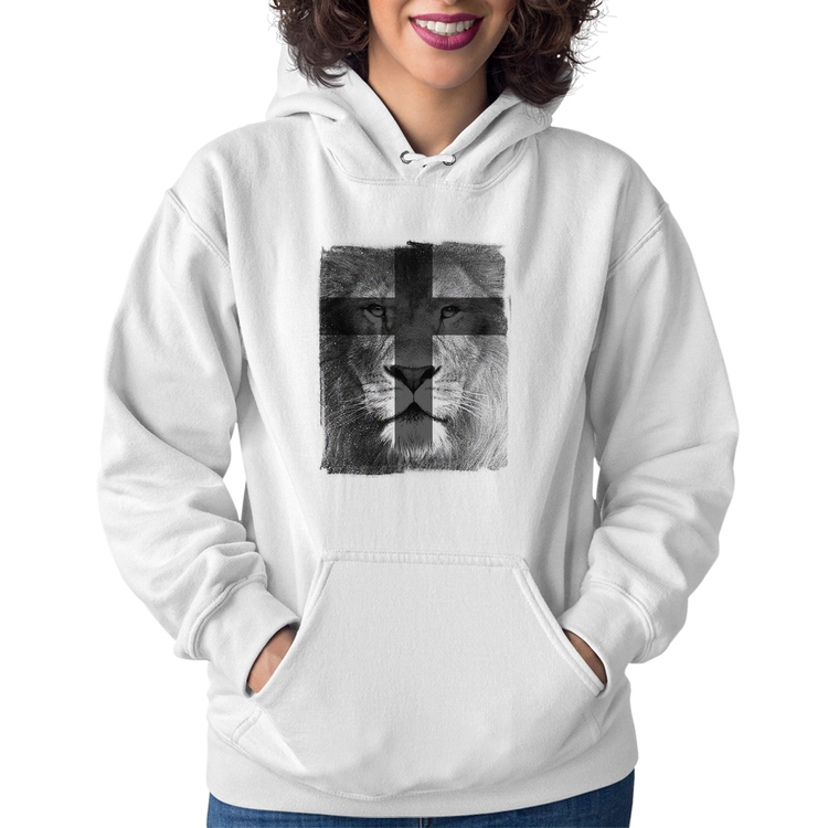 Moletom Feminino Leão de Judá - Branco