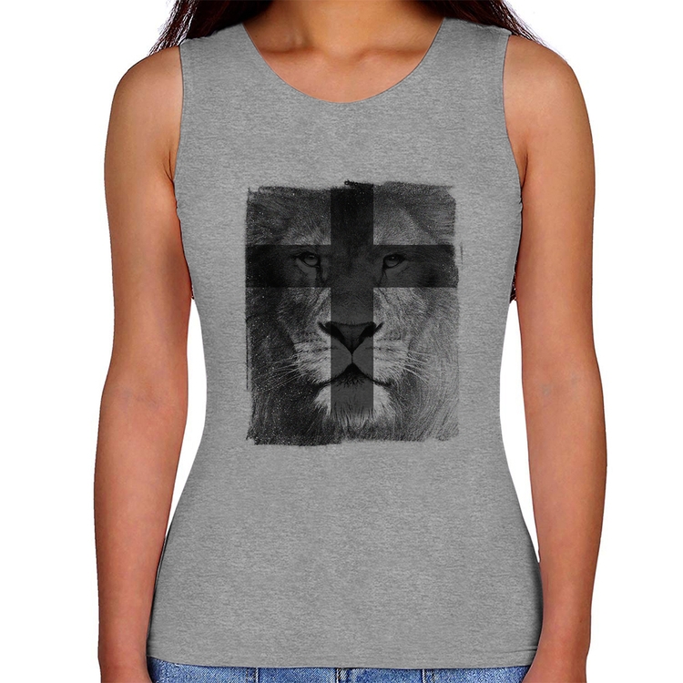 Regata Feminina Leão de Judá - Cinza