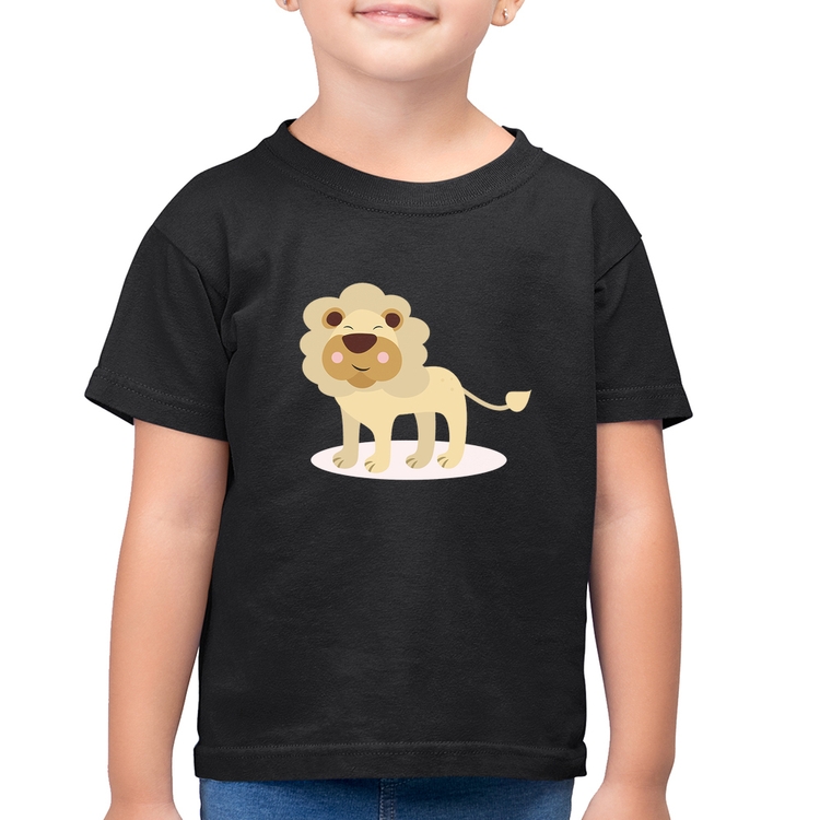 Camiseta Algodão Infantil Leãozinho